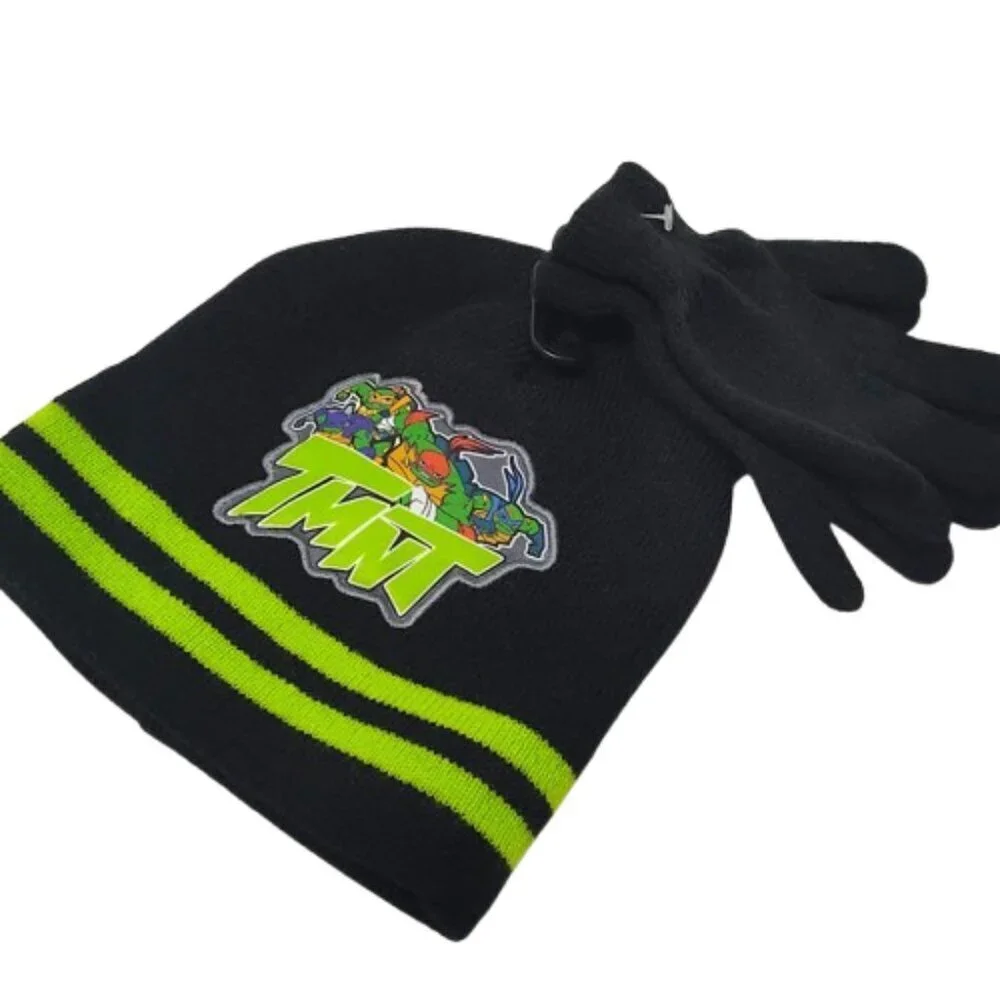 2019 Rise of the Teenage Mutant Ninja Turtles Boys Winter Hat & Glove Set